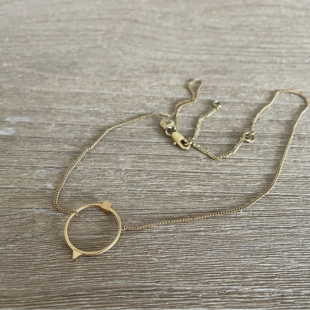 Madewell circle necklace